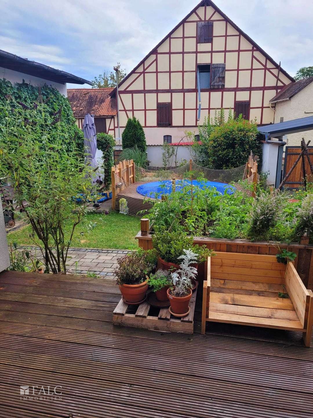 Ansicht Garten von Terrasse